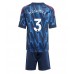 Arsenal Cristhian Mosquera #3 Bortedraktsett Barn 2025-26 Kortermet (+ Korte bukser)